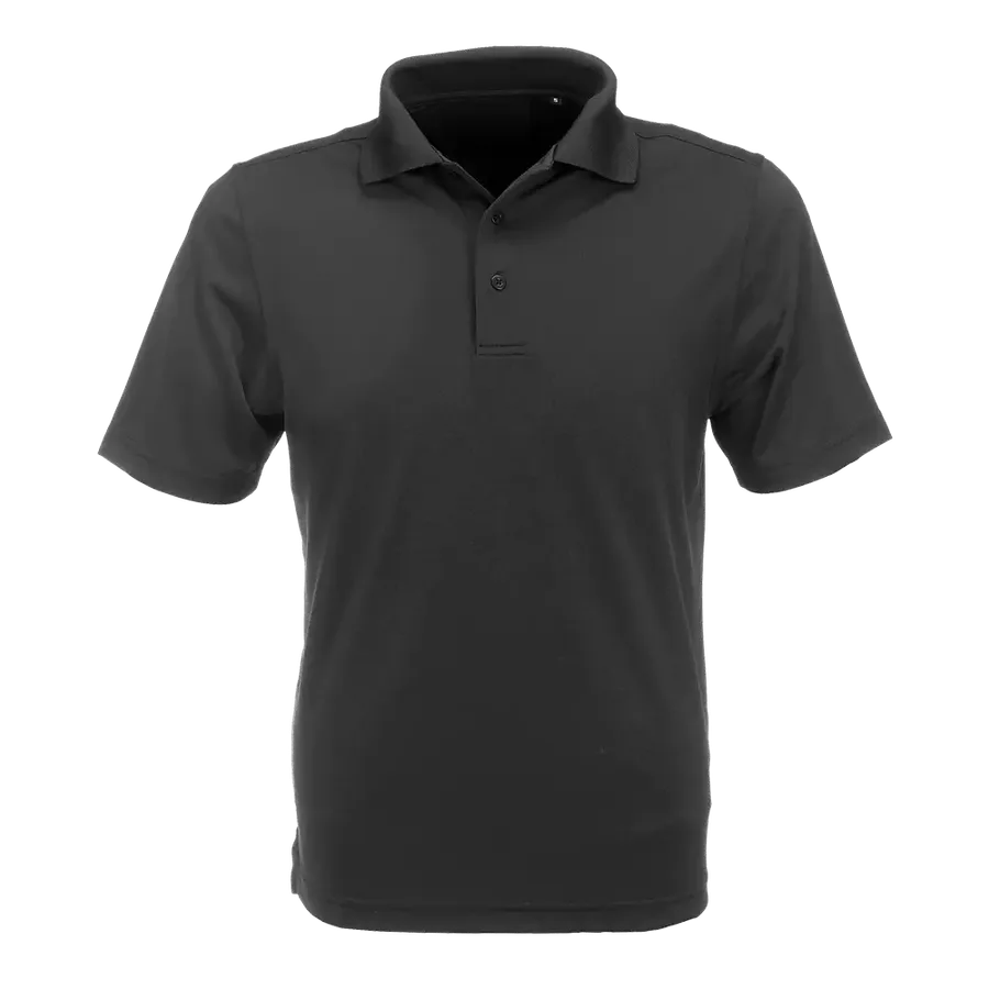 Golf Shirt Black Polycotton